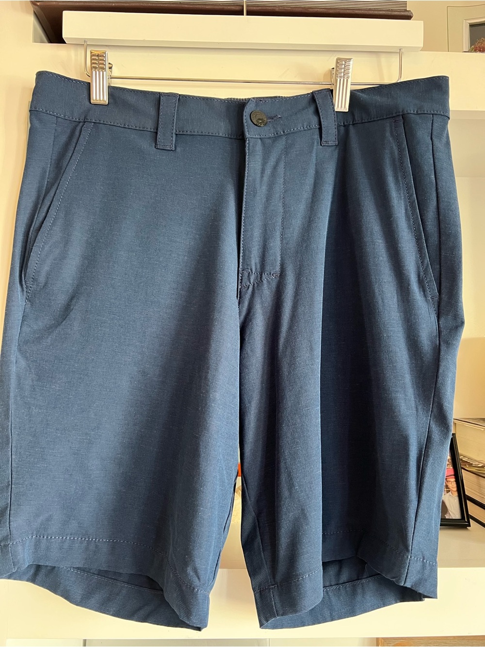Banana Republic Men's Dark Blue Flat Front Shorts